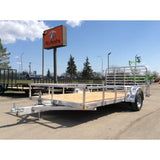 Premium Trailers 14ft Open Deluxe Single Axle Aluminum Utility Trailer 7X14ODSA35