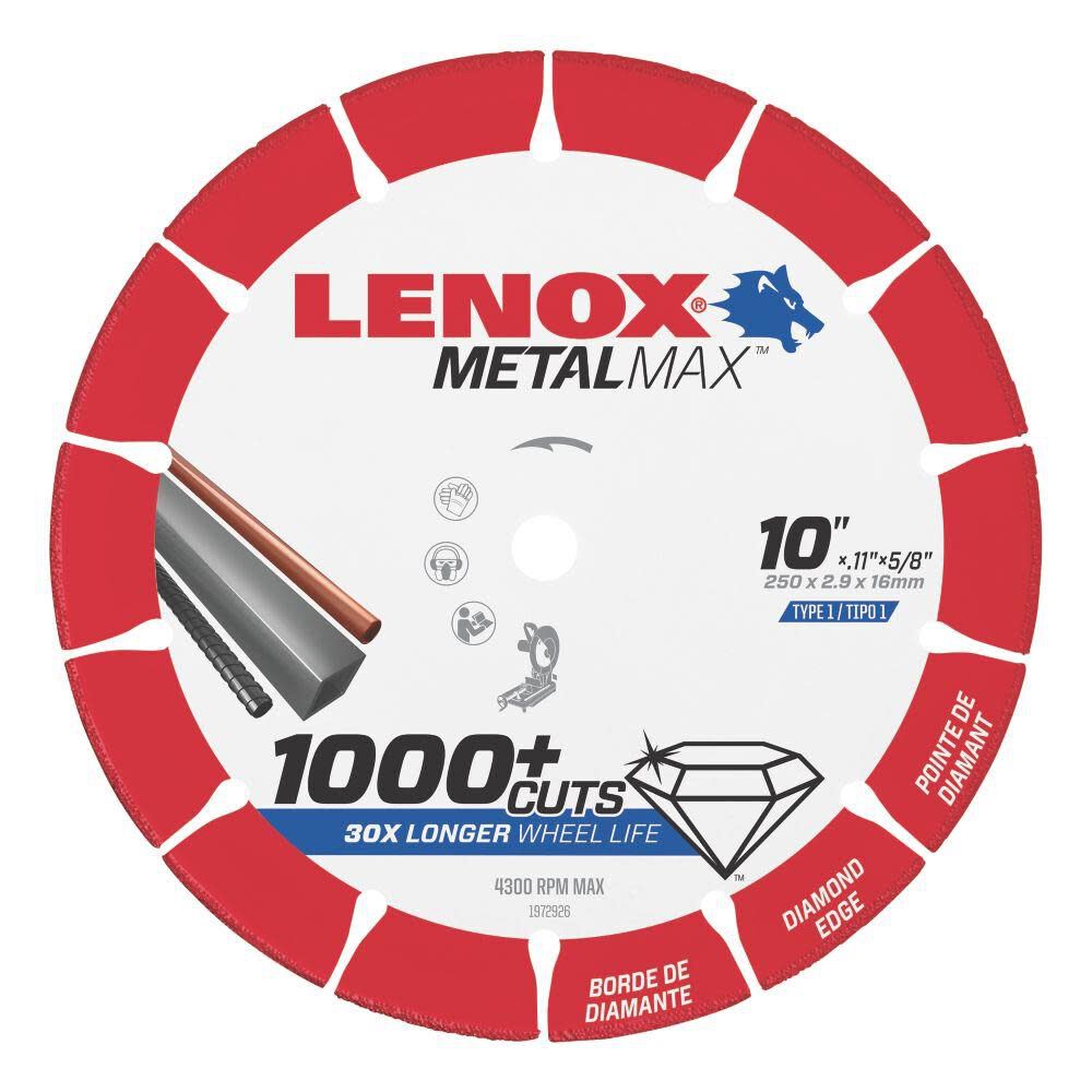 10 In. x 5/8 In. MetalMax Diamond Cutoff Wheel CH 1972926