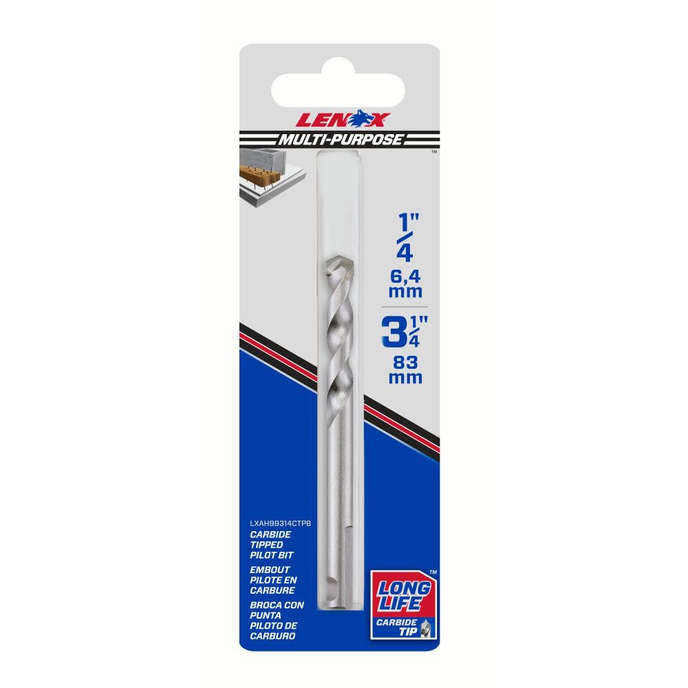 3 1/4In (83mm) Carbide Pilot Bit LXAH99314CTPB