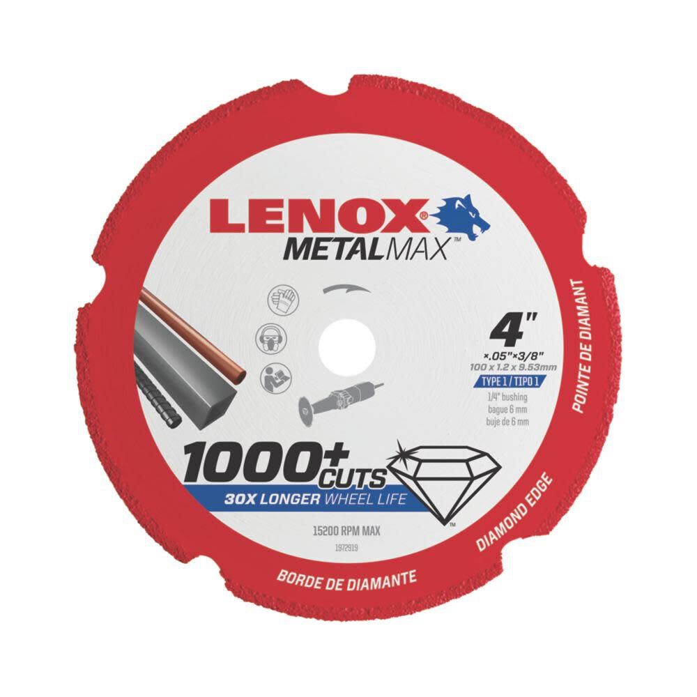 4 In. x 3/8 In. MetalMax Diamond Cutoff Wheel DG 1972919