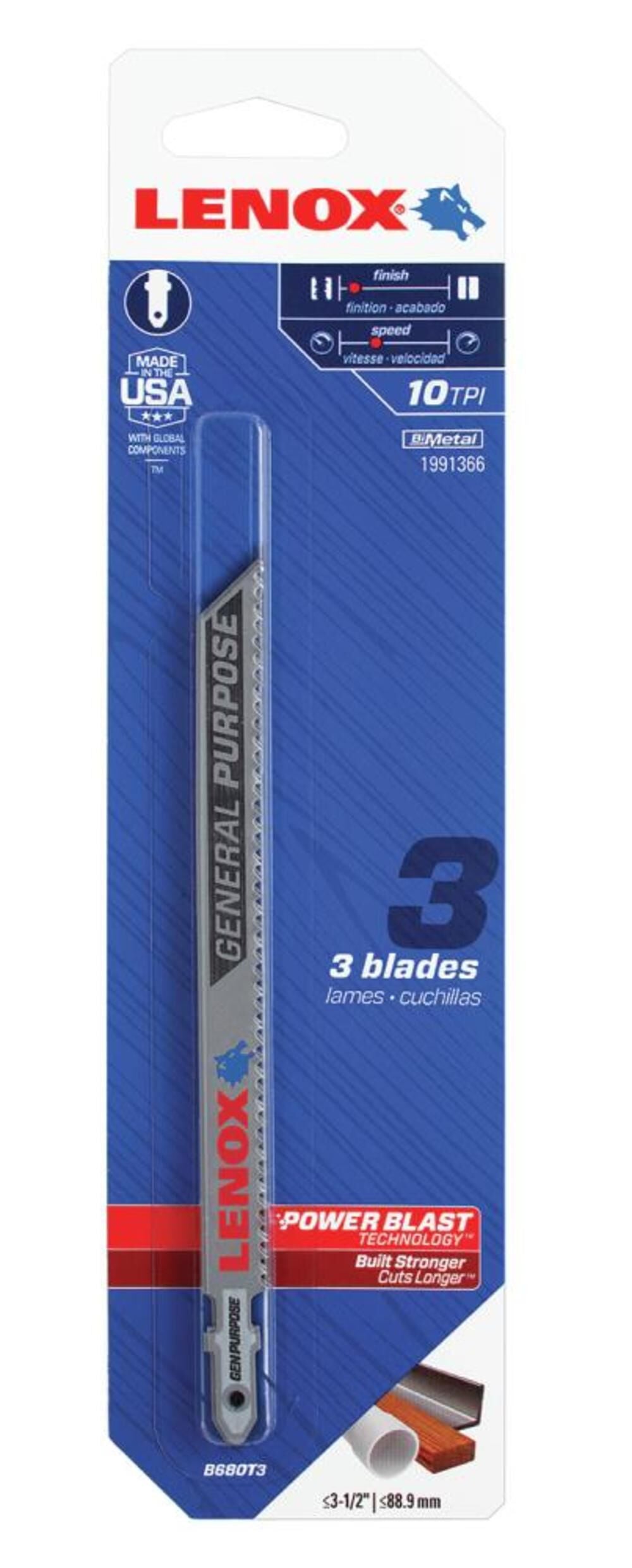 5 1/4in T shank Jigsaw Blade 3pk 1991366