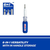 6-In-1 Multi-Bit Screwdriver LXHT68005