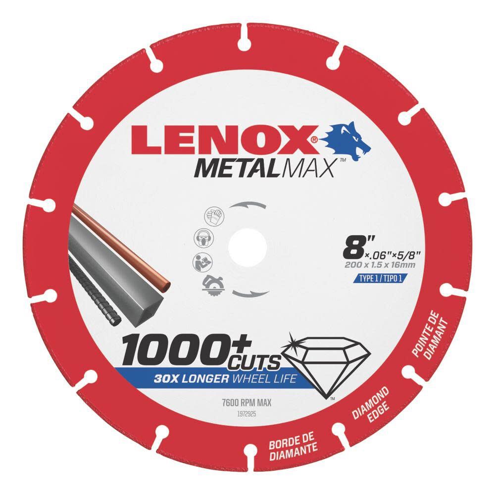 8 In. x 5/8 In. MetalMax Diamond Cutoff Wheel CS 1972925