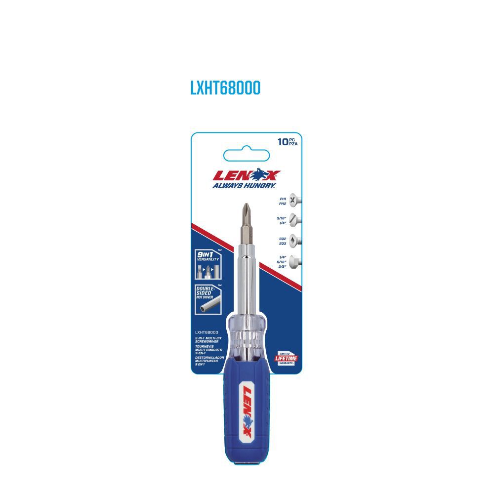 9-In-1 Multi-Bit Screwdriver LXHT68000