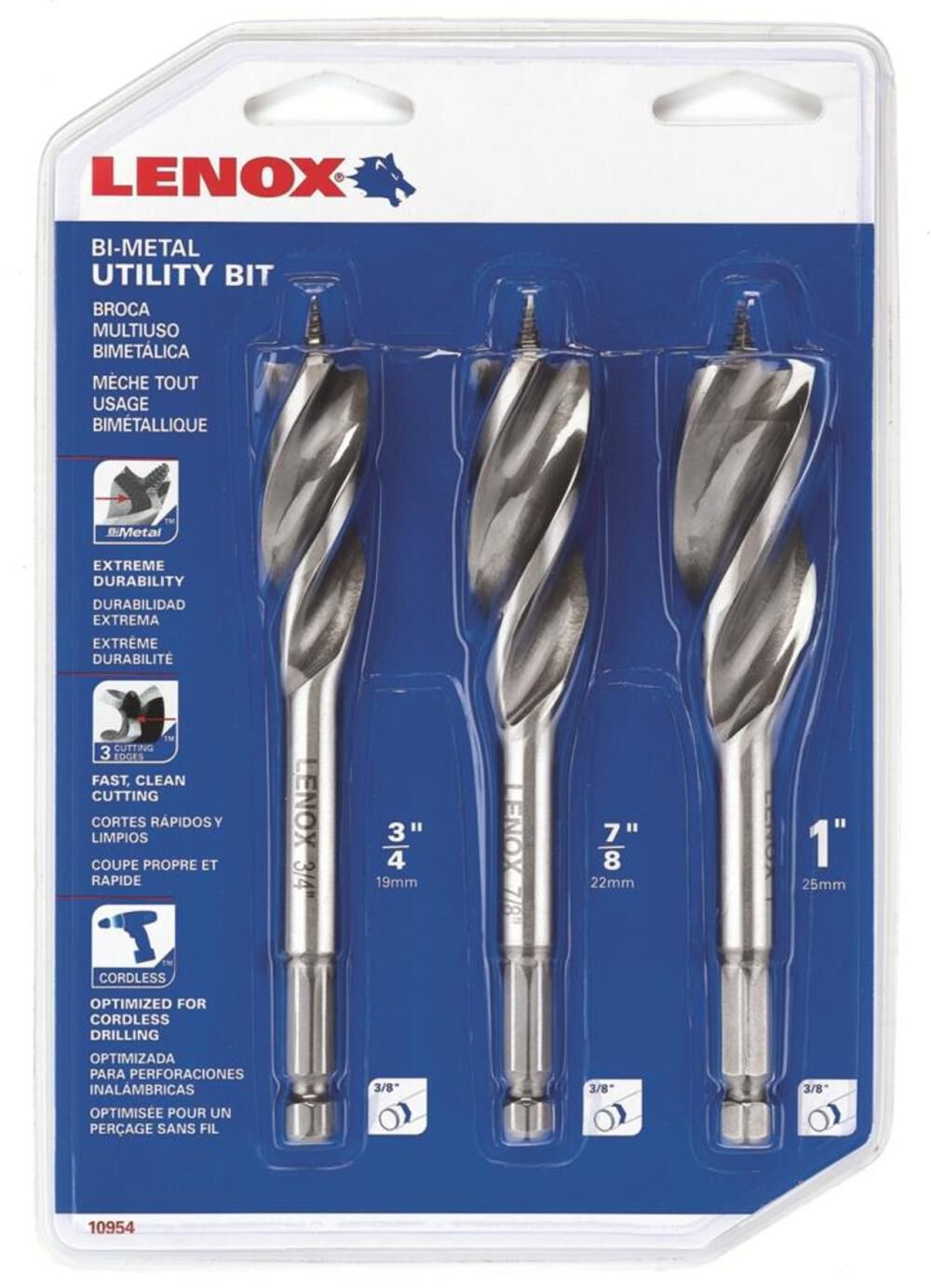 Bi-Metal Utility Bit Kit 3pc 10954