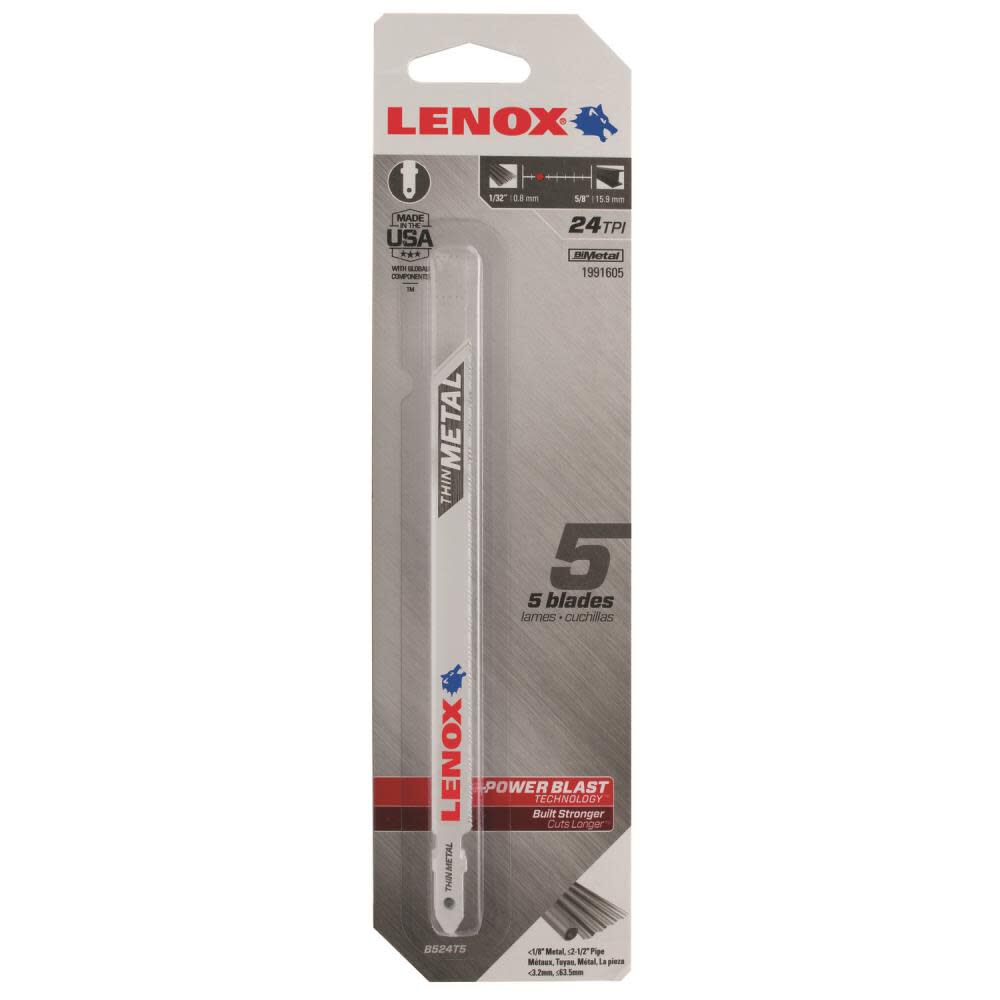 LNX 3 PK 5 1/4in T shank Jigsaw Blade 1991604