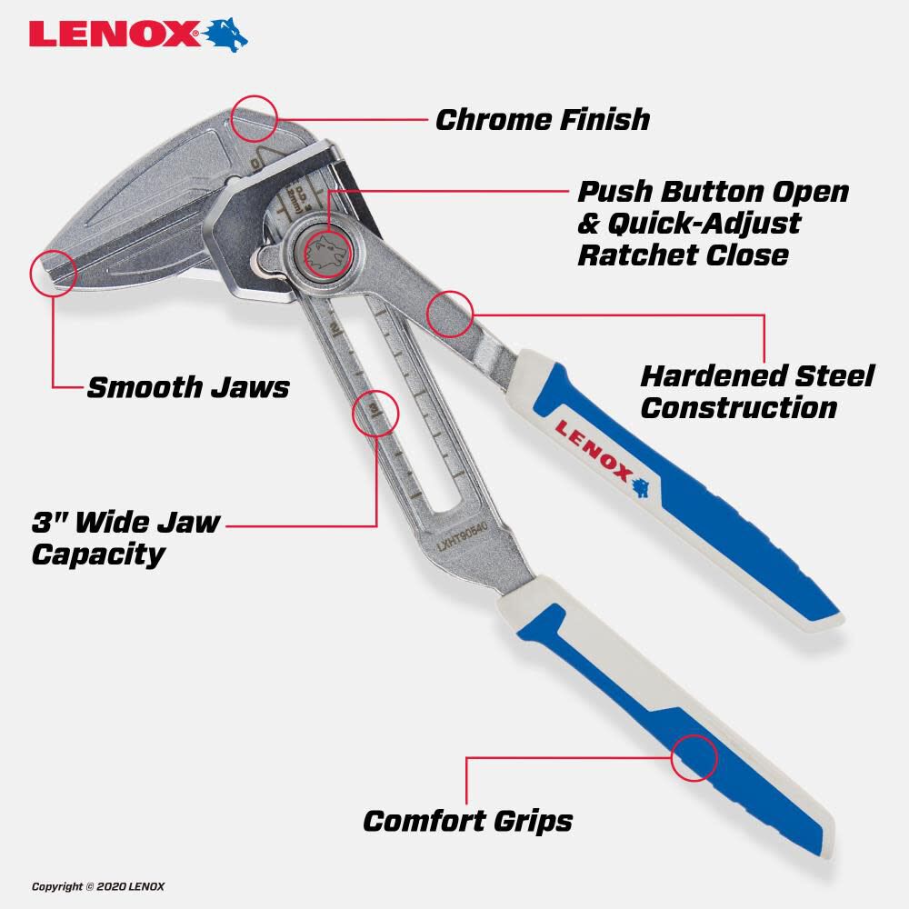 10-in Plumbing Pliers Wrench LXHT90540