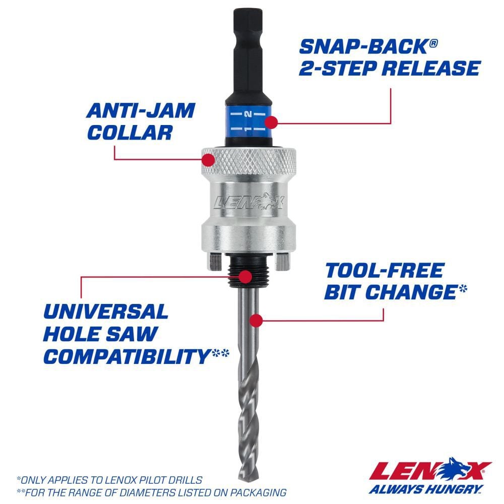 3/8-in Quick Change Steel Hole Saw Arbor LXAH9938PBM