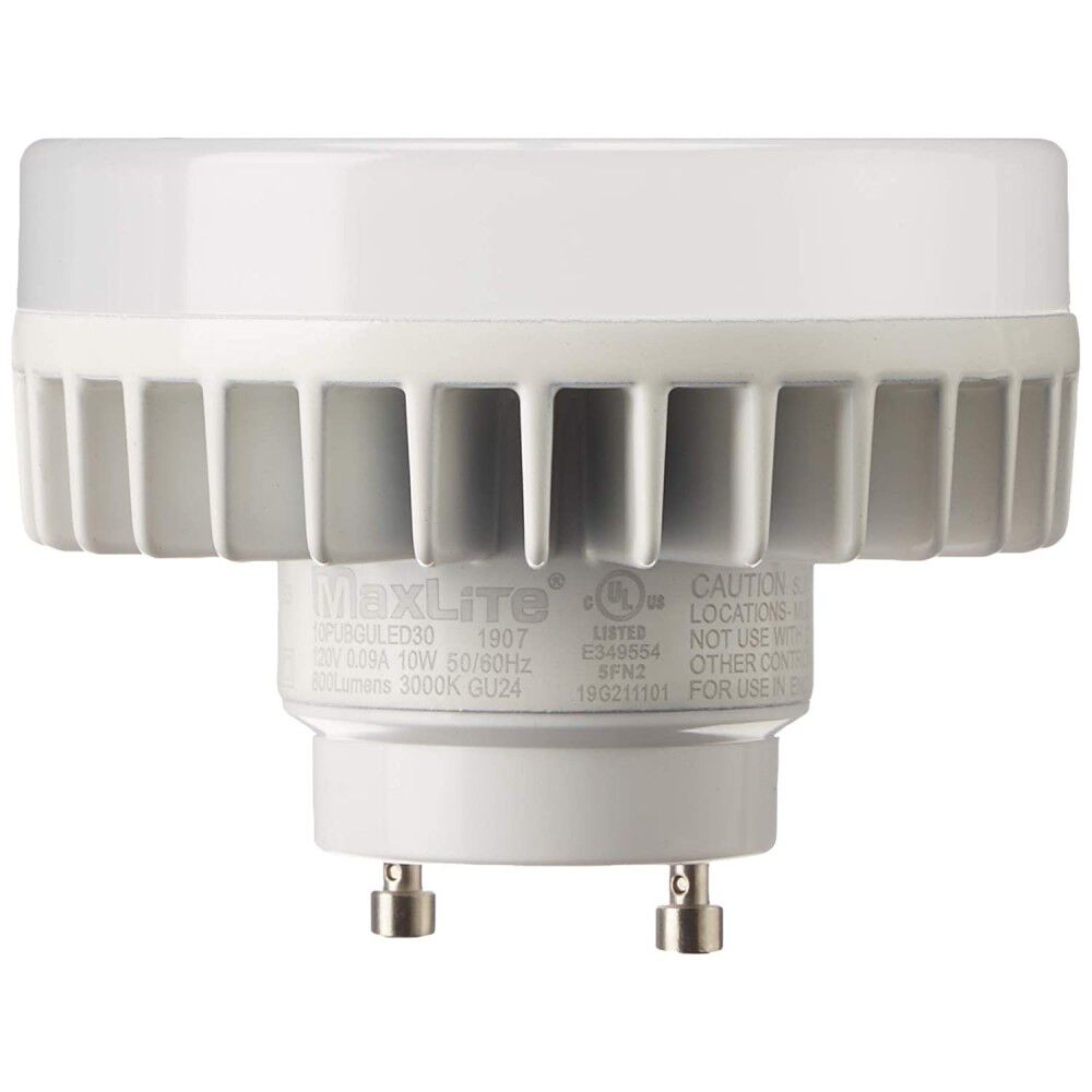 10W 120VAC 60HZ White LED Ceiling Keyless Lampholder 3825387