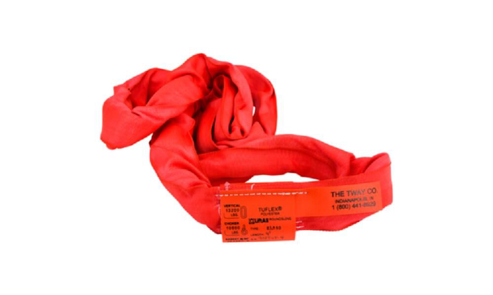 10 Ft. Red Endless Tuflex Poly Roundsling EN150X10