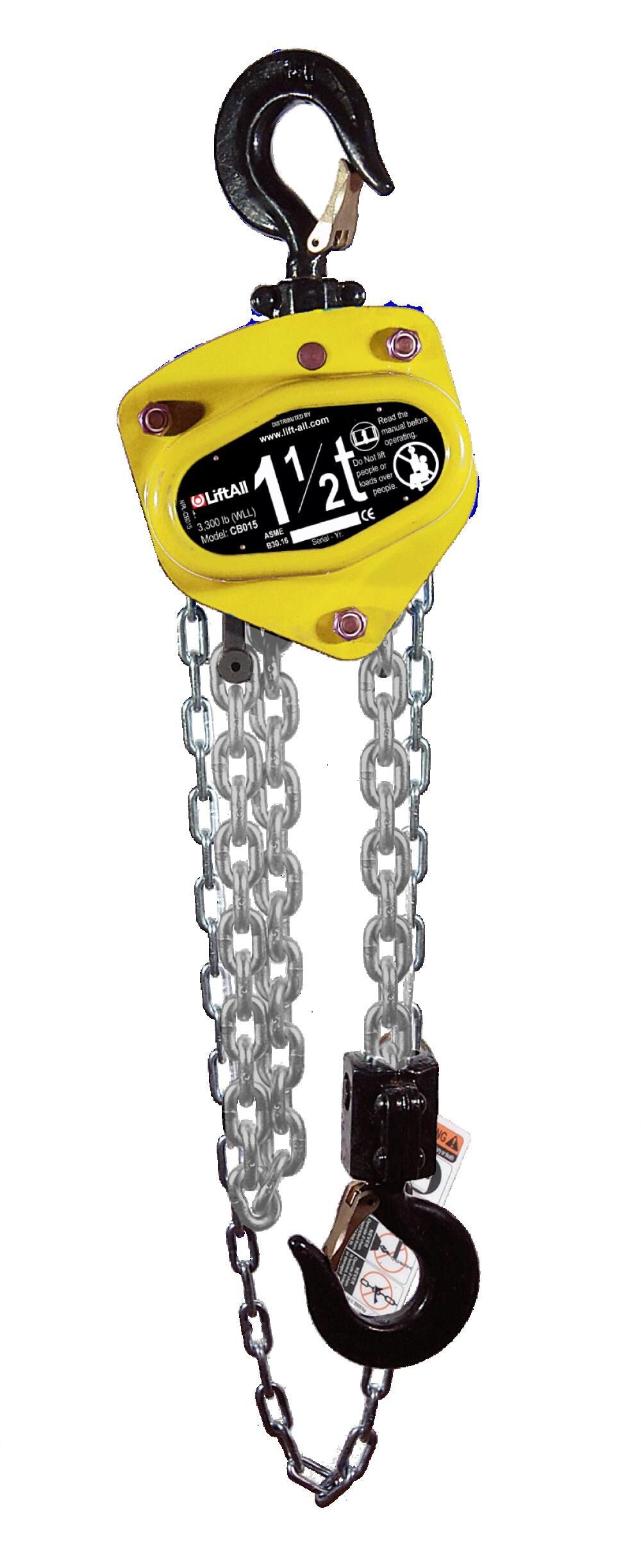 1/2 Ton Manual Chain Hoist 10-Ft. Lift MCH005X10