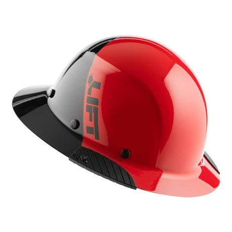 Safety DAX Fifty/50 Full Brim Hard Hat Red Fiber Resin HDF50-20RD