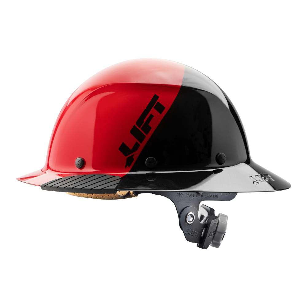 DAX Fifty/50 Full Brim Hard Hat Red Fiber Resin HDF50-20RD