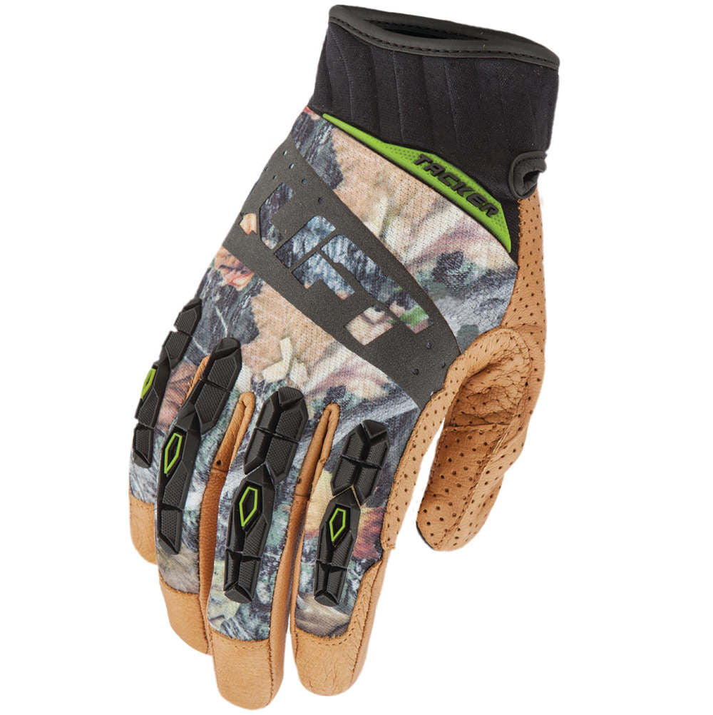 Gloves Genuine Leather Anti-Vibration Tacker 2X Camouflage GTA-17CFBR2L