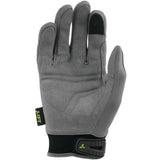 Gloves Synthetic Leather Option with Air Mesh Medium Gray GON-17YYM