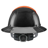 Hard Hat DAX FIFTY50 Orange/Black Carbon Full Brim HDF50C-19OC