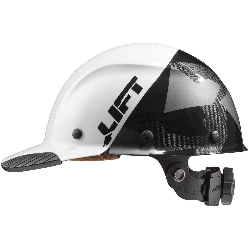 Hard Hat DAX FIFTY50 White/Black Camo CarbonFiber Cap HDC50C-20CK