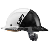 Hard Hat DAX FIFTY50 White/Black Carbon Full Brim HDF50C-19WC