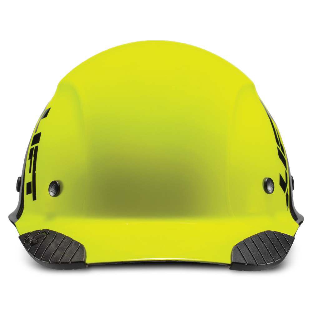 Hard Hat DAX FIFTY50 Yellow and Black Carbon Fiber Cap HDC50C-19HC