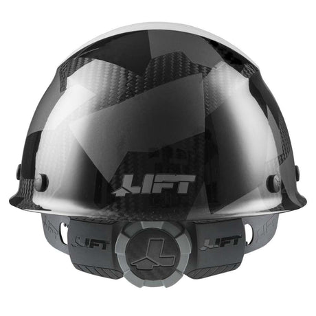 Safety Hard Hat DAX Full Black Camo Carbon Fiber Cap Style HDCC-20CK