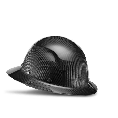 Hard Hat DAX Gloss Black Carbon Fiber Full Brim HDC-15KG