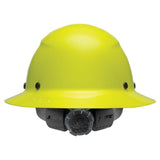 Hard Hat DAX Hi-Viz Yellow Fiber Resin Full Brim HDF-18HV