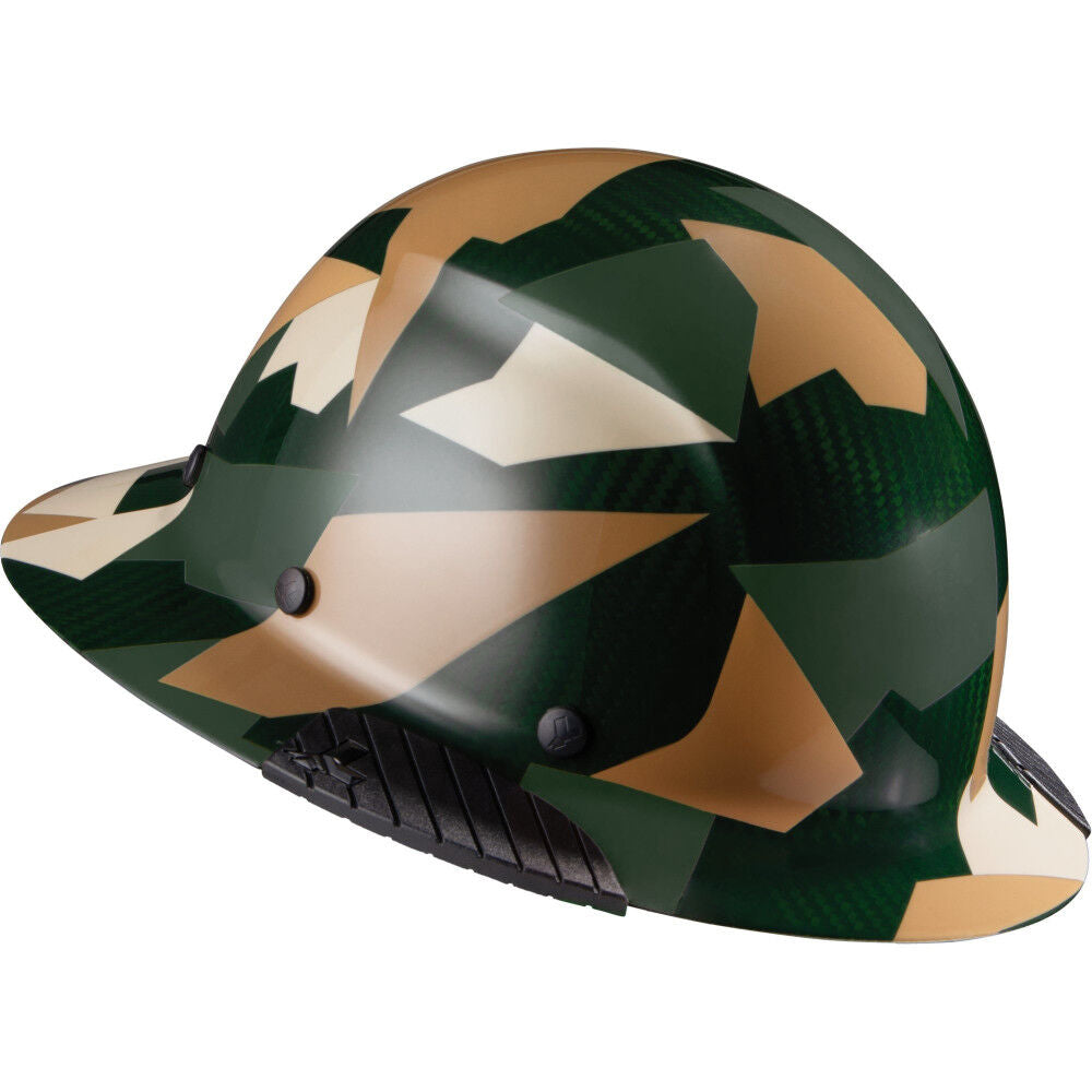 Hard Hat DAX Jungle Camo Carbon Fiber Full Brim HDC-20CJ