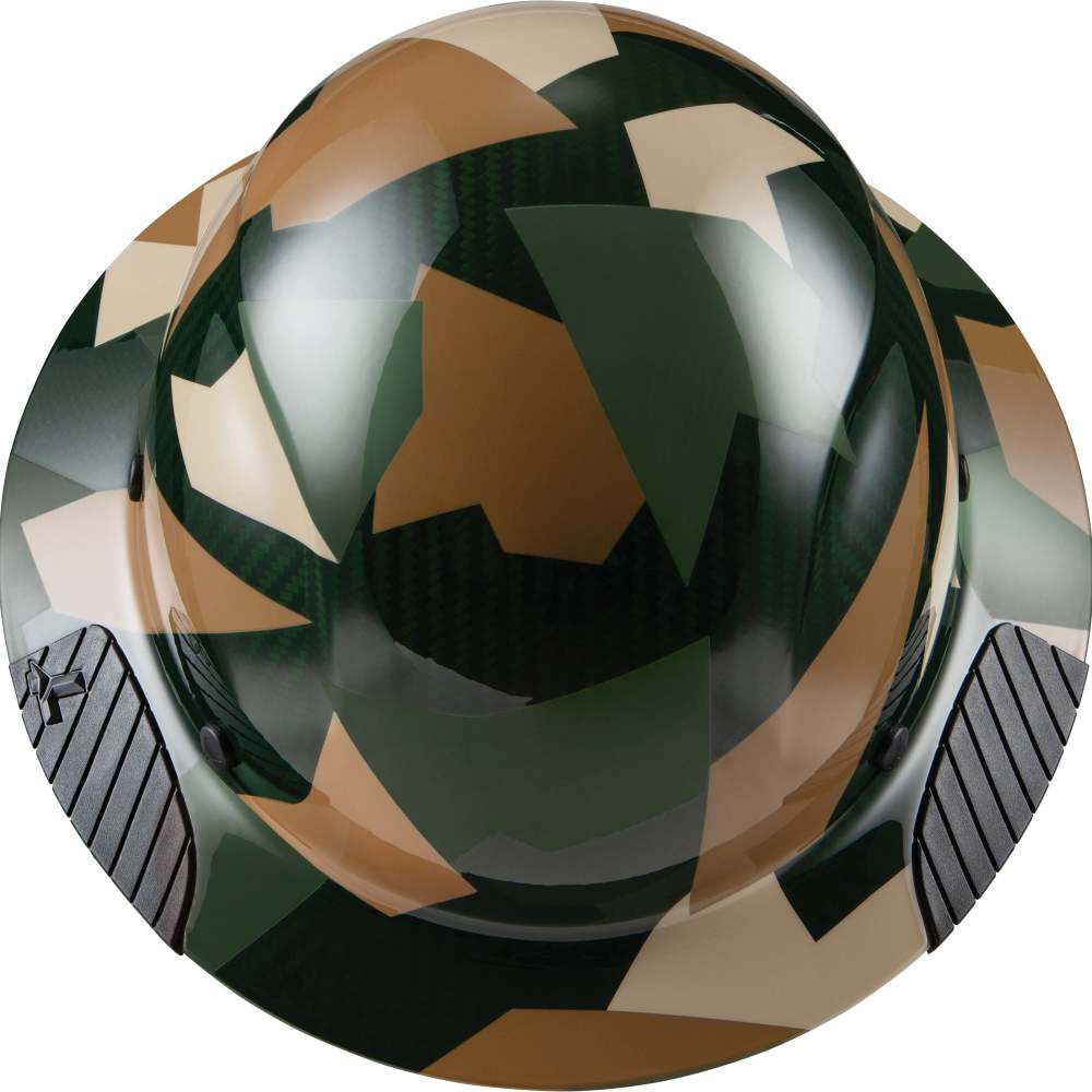 Hard Hat DAX Jungle Camo Carbon Fiber Full Brim HDC-20CJ