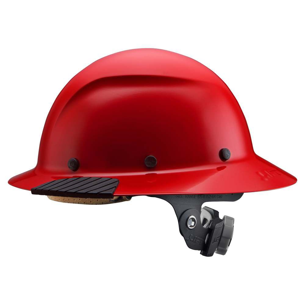 Hard Hat DAX Red Fiber Resin Full Brim HDF-20RG