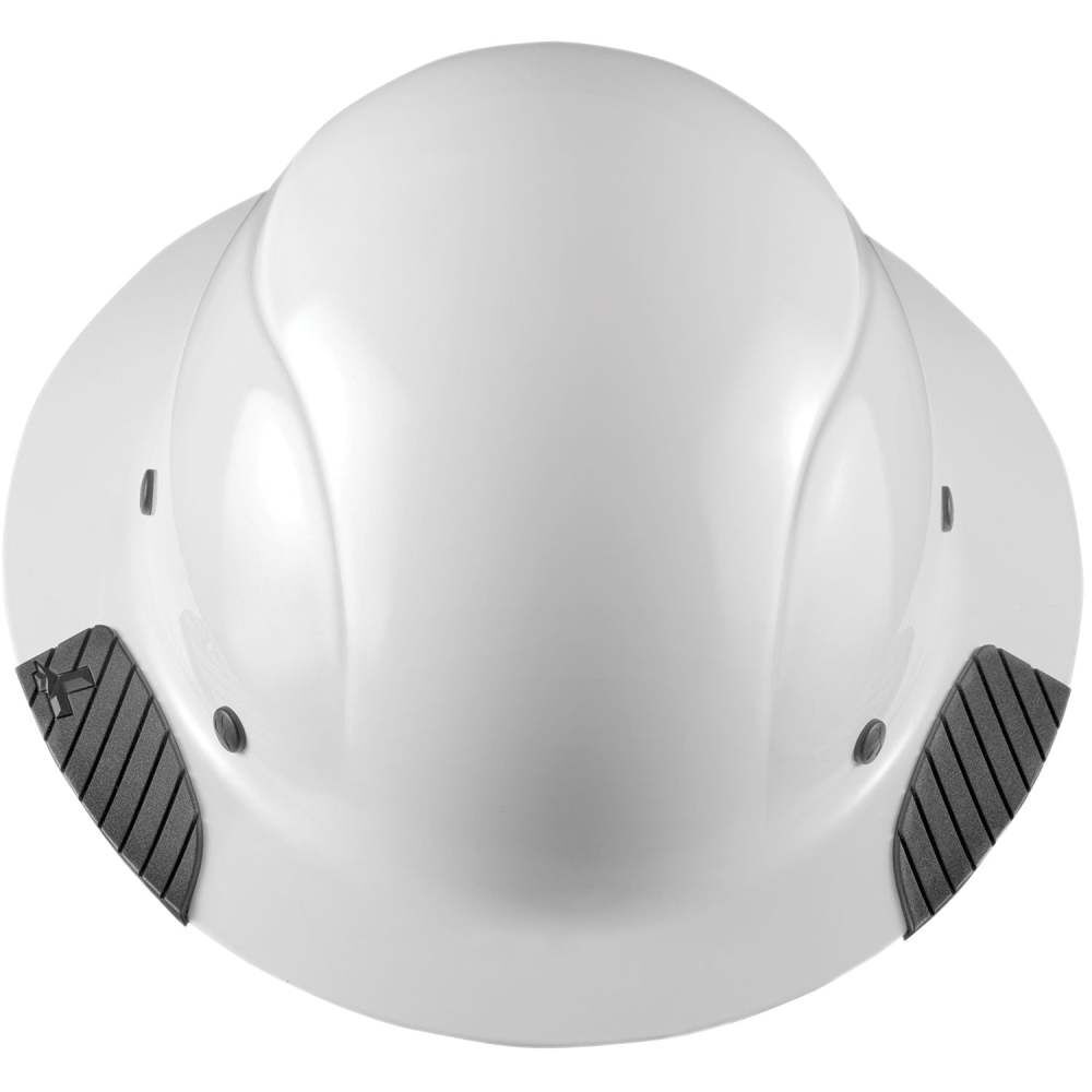 Hard Hat DAX White Carbon Fiber Full Brim HDC-18WG