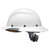 Hard Hat DAX White Carbon Fiber Full Brim HDC-18WG