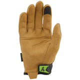 Pro Series Synthetic Leather Grunt Work Gloves Brown Large GGT-17BRBRL