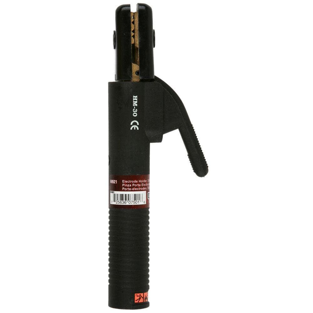 Electrode Holder, Fully Insulated, Copper Alloy Tongs, Black KH520