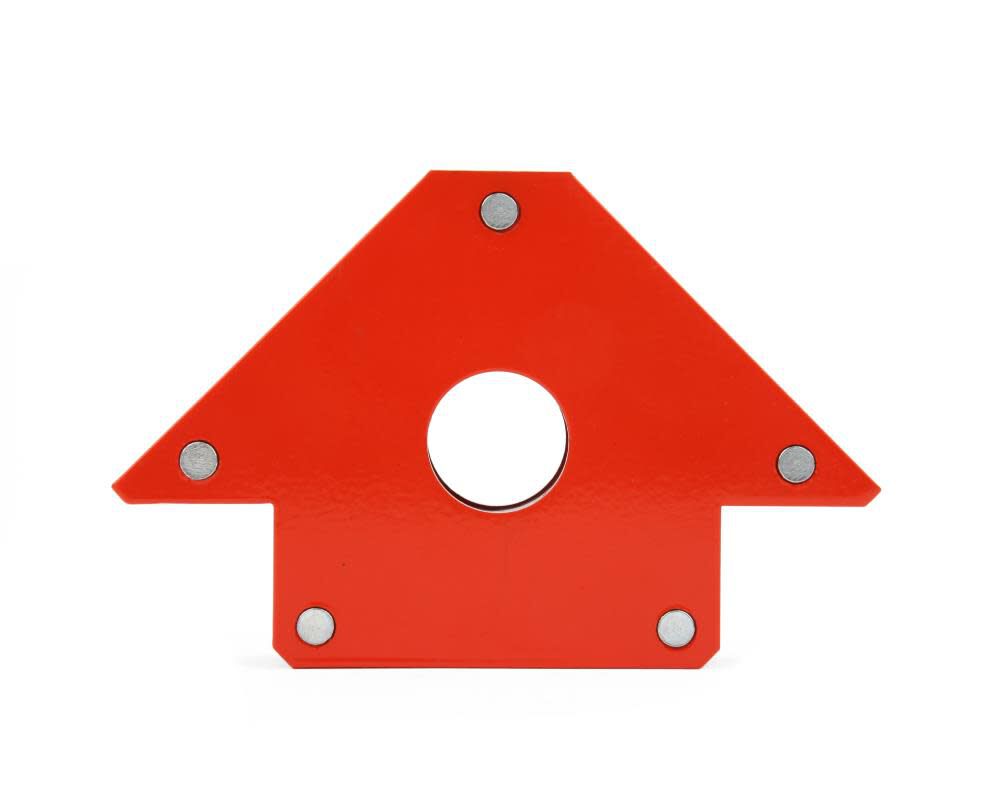 Red Welding Magnet - Lightweight, Holds Ferrous Metal Securely, 45, 90, 135 Angles KH921