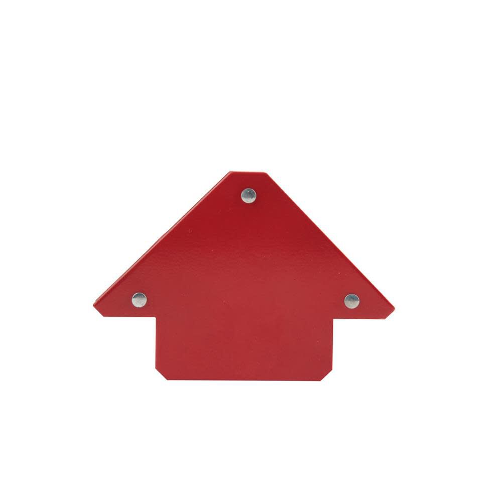 Red Welding Magnet - Strong Anisotropic Ferrite Magnet for Soldering, Welding Support, and Jig - Holds Ferrous Metal Securely - 45, 90, and 135 Degree Angles - Lightweight (0.75 lbs) KH920