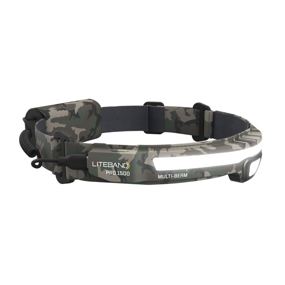 Pro 1500 MB Camo LED Rechargeable Headlamp LBP1500MB-L34C