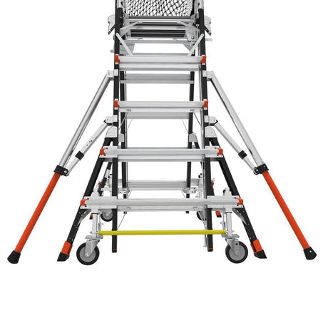 Giant Safety Cage Model 5 Ft. to 9 Ft. IAA FG with Wheel Lift and Ratchet Levelers 18509-817
