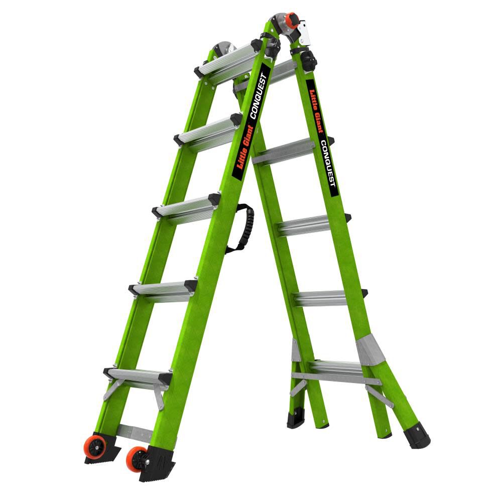 Conquest 2.0 Model 22 Articulated Ladder Type 1A 300lb Fiberglass 17122-001