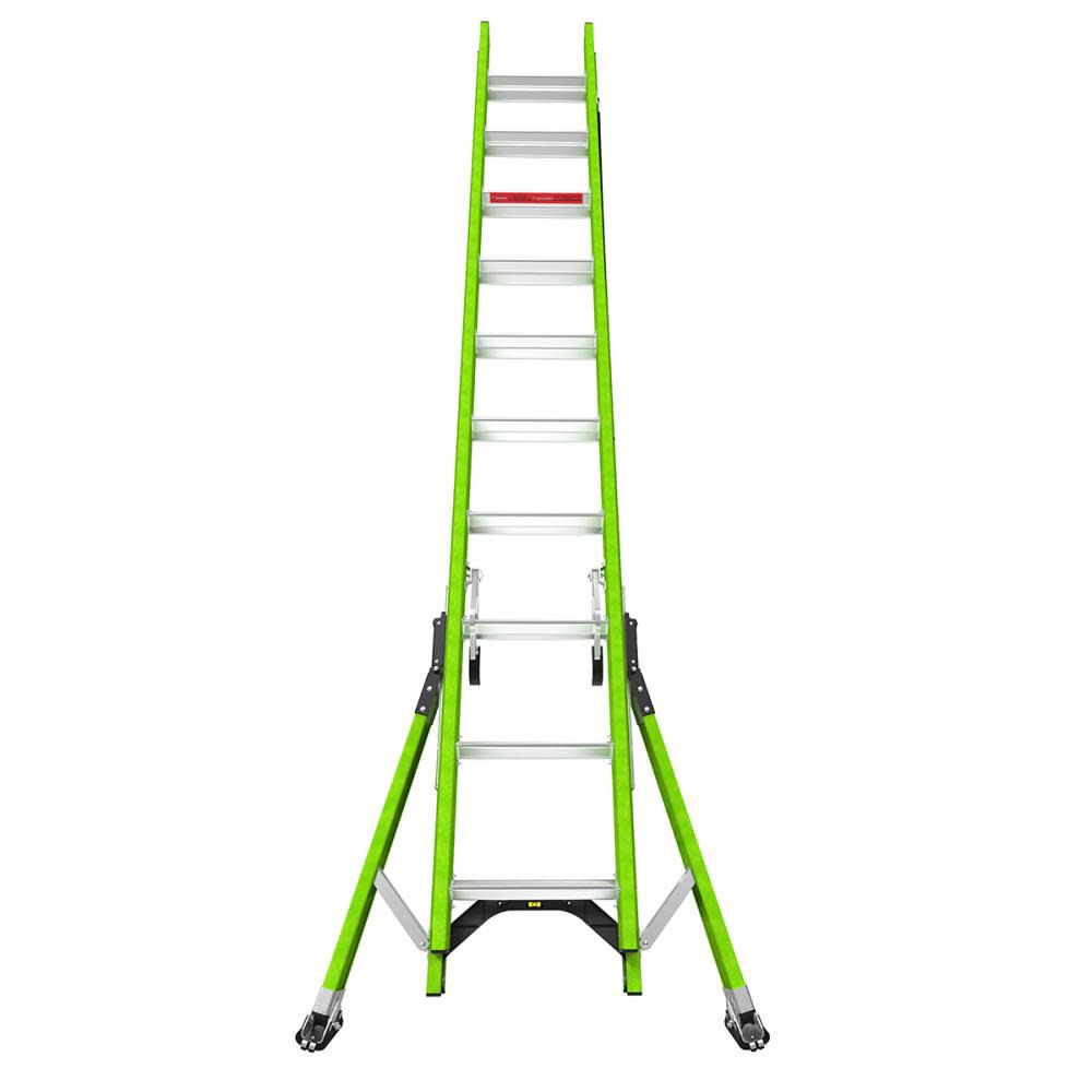 HyperLite SumoStance 20 ft Type IA Fiberglass Extension Ladder 18820