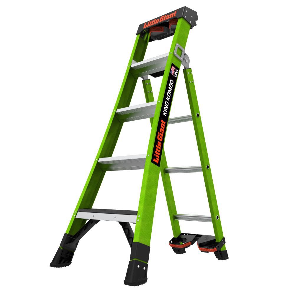 King Kombo 2 11.4-ft Reach Type 1aa- 375-lb Load Capacity Multi-Position Ladder 13905-071