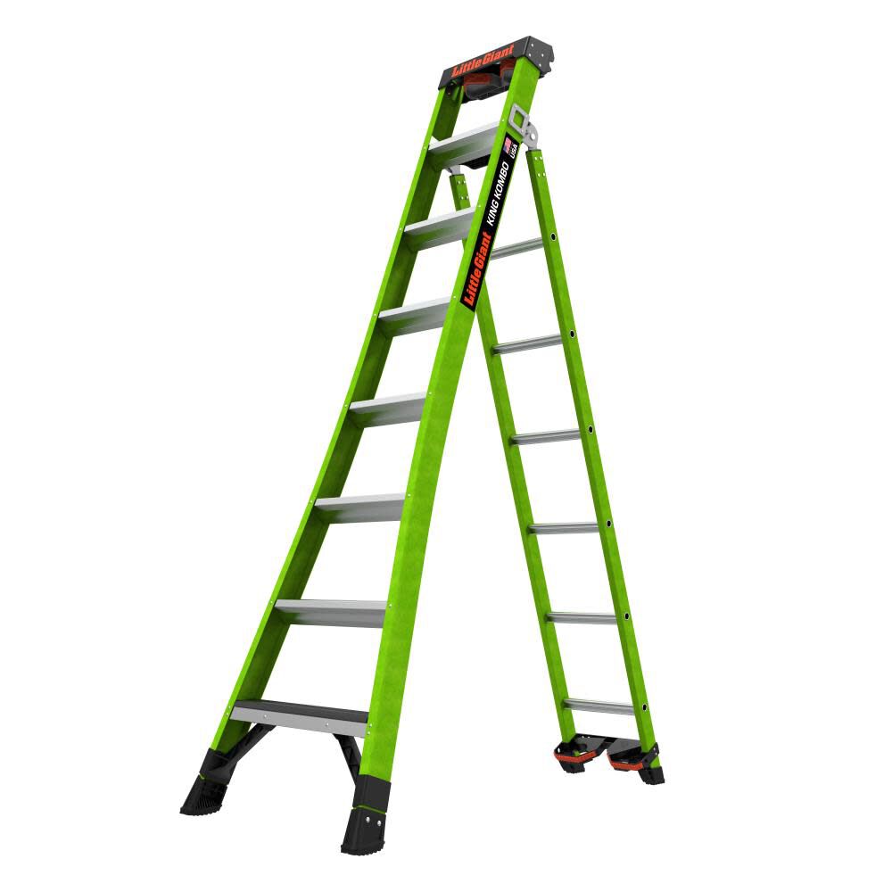 KING KOMBO Ladder Industrial 8' ANSI Type IAA 13908-072