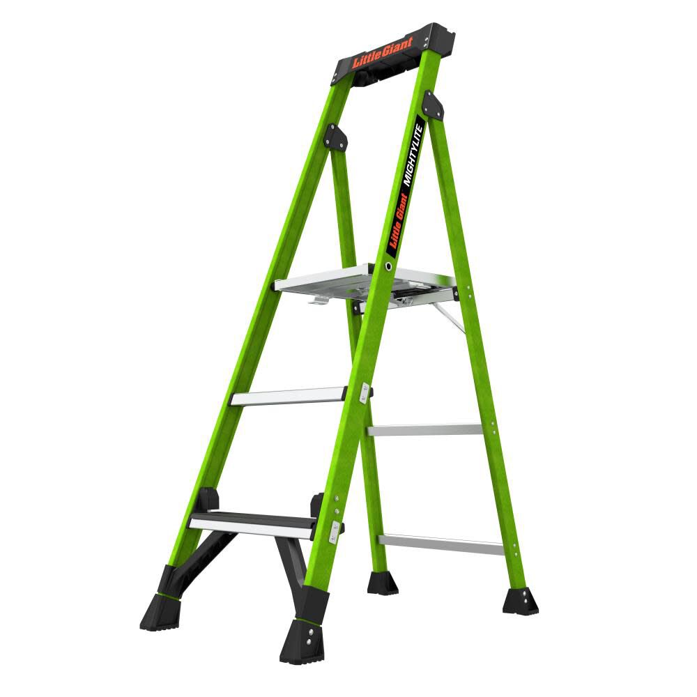 Giant Safety Mighty Lite 5' Model - ANSI Type IAA - 375 lb Rated Fiberglass Stepladder with Ground Cue 15405-001