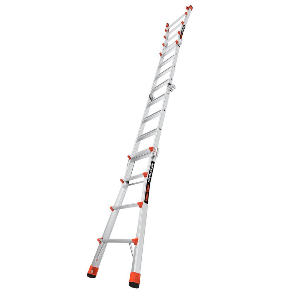 Revolution M17 Aluminum 300 lb Telescoping Type-1A Multi-Position Ladder 12017