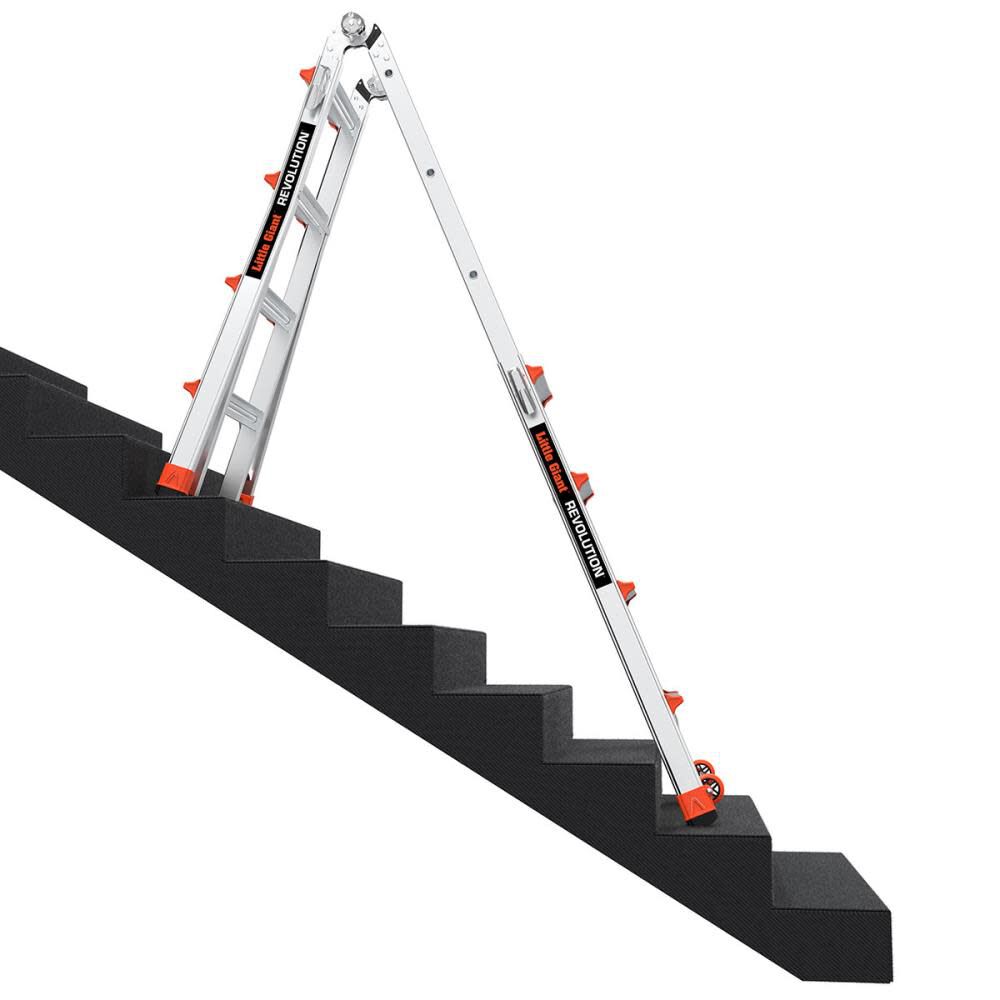 Revolution M17 Aluminum 300 lb Telescoping Type-1A Multi-Position Ladder 12017