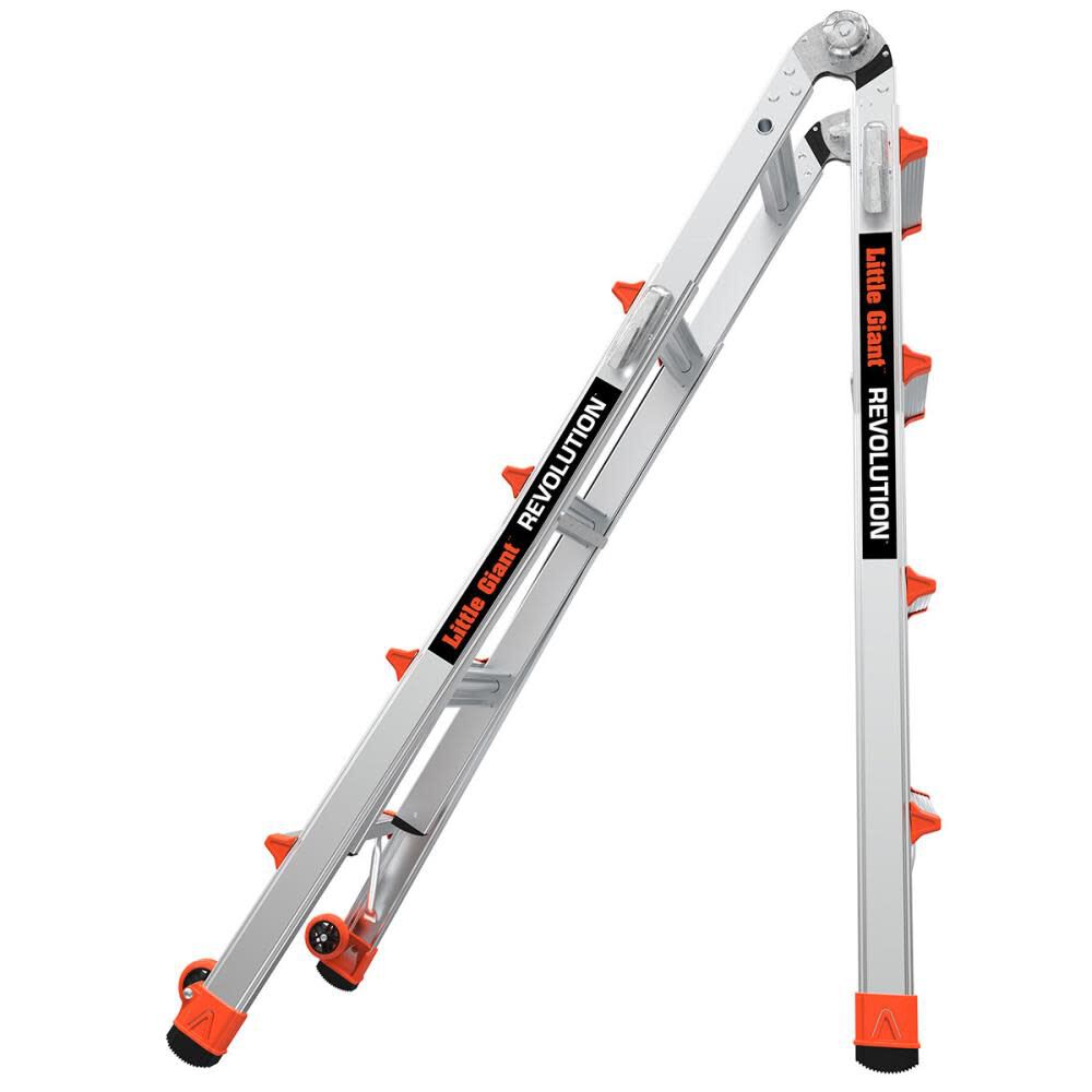 Revolution M17 Aluminum 300 lb Telescoping Type-1A Multi-Position Ladder 12017