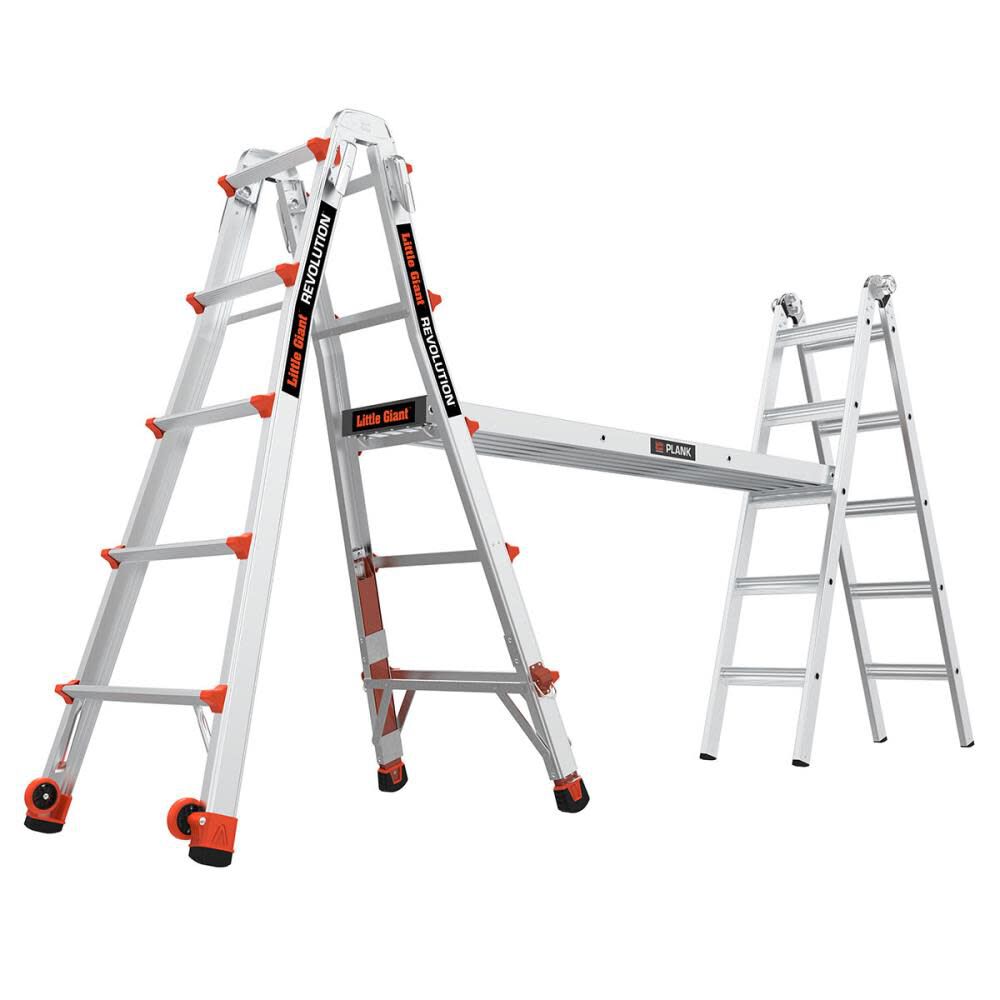 Revolution M22 Aluminum Type-1A 300lb Telescoping Multi-Position Ladder with Ratchet Leg Leveler 12022-801