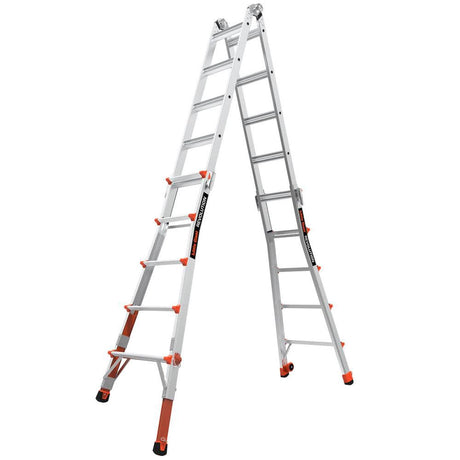 Revolution M22 Aluminum Type-1A 300lb Telescoping Multi-Position Ladder with Ratchet Leg Leveler 12022-801