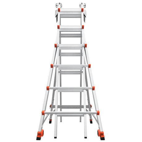 Revolution M26 Aluminum Type-1A Telescoping Multi-Position Ladder with Ratchet Leg Leveler 12026-801