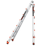 Revolution M26 Aluminum Type-1A Telescoping Multi-Position Ladder with Ratchet Leg Leveler 12026-801