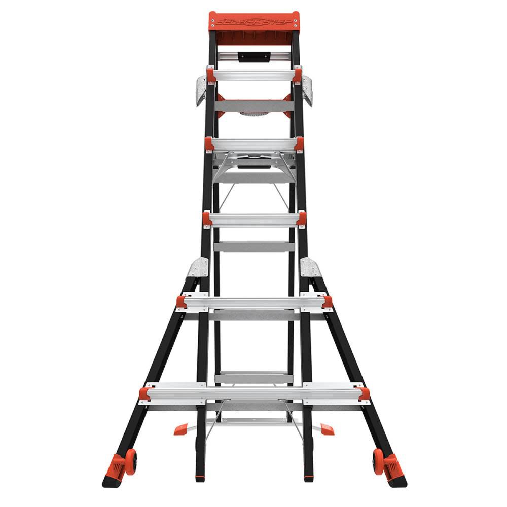 Select Step M6 Fiberglass Type 1AA Adjustable Step Ladder 15131-001